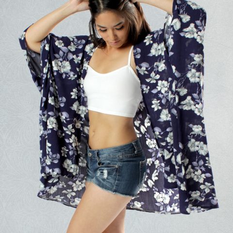 Kimono Tropical Flowers