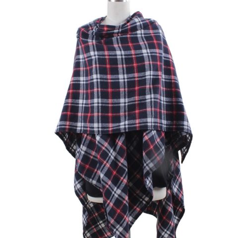 Party in the USA Plaid Shawl Wrap