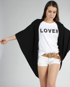 Black Cocoon Cardigan