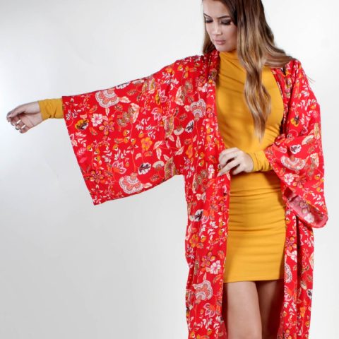 Kimono Autumn Flowers