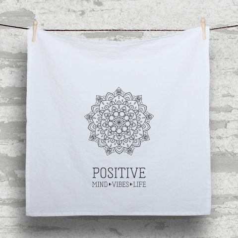 Mandala Flour Sack Tea Towels