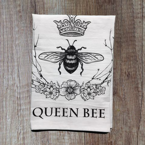 Queen Bee Flour Sack Tea Towels