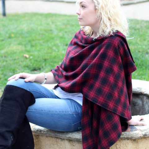 Rock n Soul Plaid Shawl Wrap