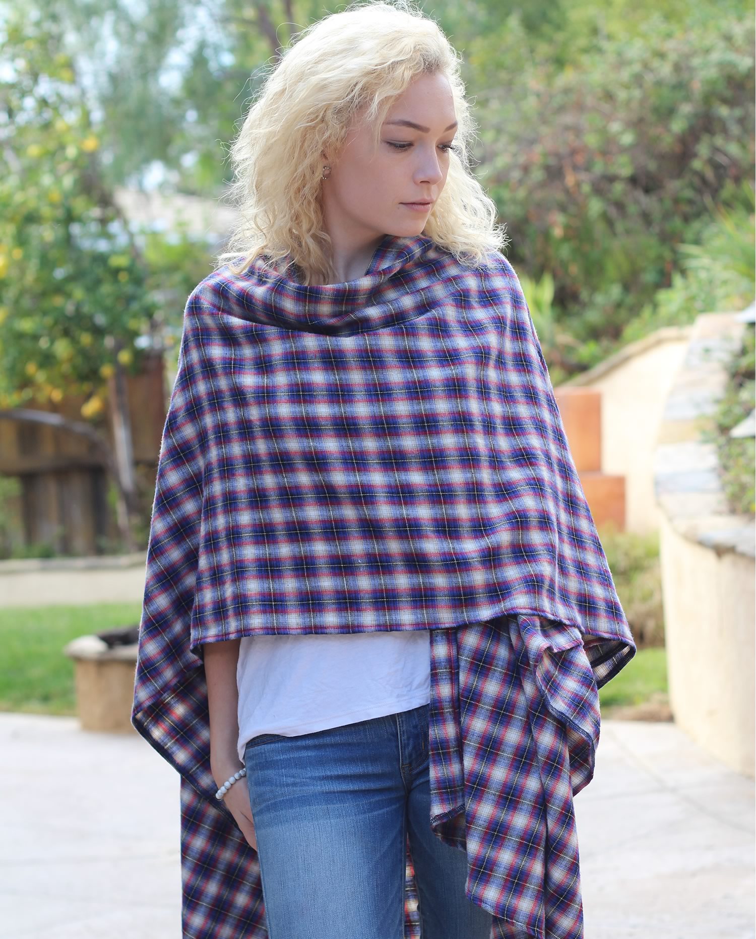 BOandEROS Blue White and Red Plaid Wrap1