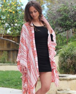 BO & EROS Kimono with Ruffles