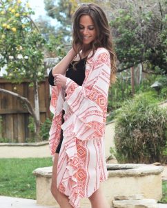 BO & EROS Kimono with Ruffles