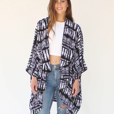 Shibori Ebon Kimono