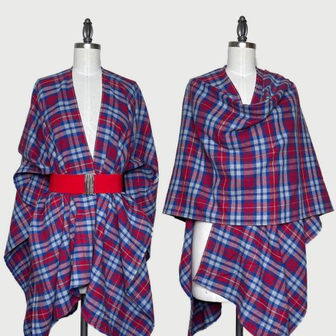 Red, Gray, Blue Plaid