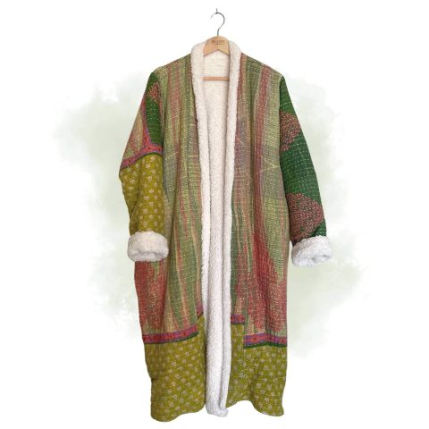 Magical Forest Kantha Coat (Fits up to XL)