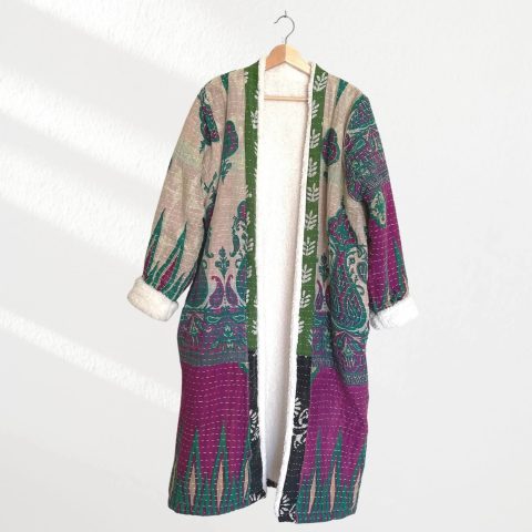Paisley Love Kantha Coat (Fits up to Large)